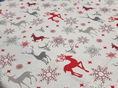 Спално бельо   Коледен текстил 2023 Коледна покривка за маса с тефлоново покритие 100/140 Коледни елени